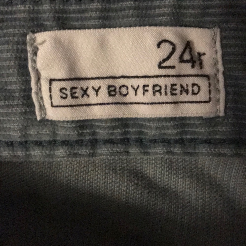 Blue/gray corduroy Gap jeans. Size 24 Regular.